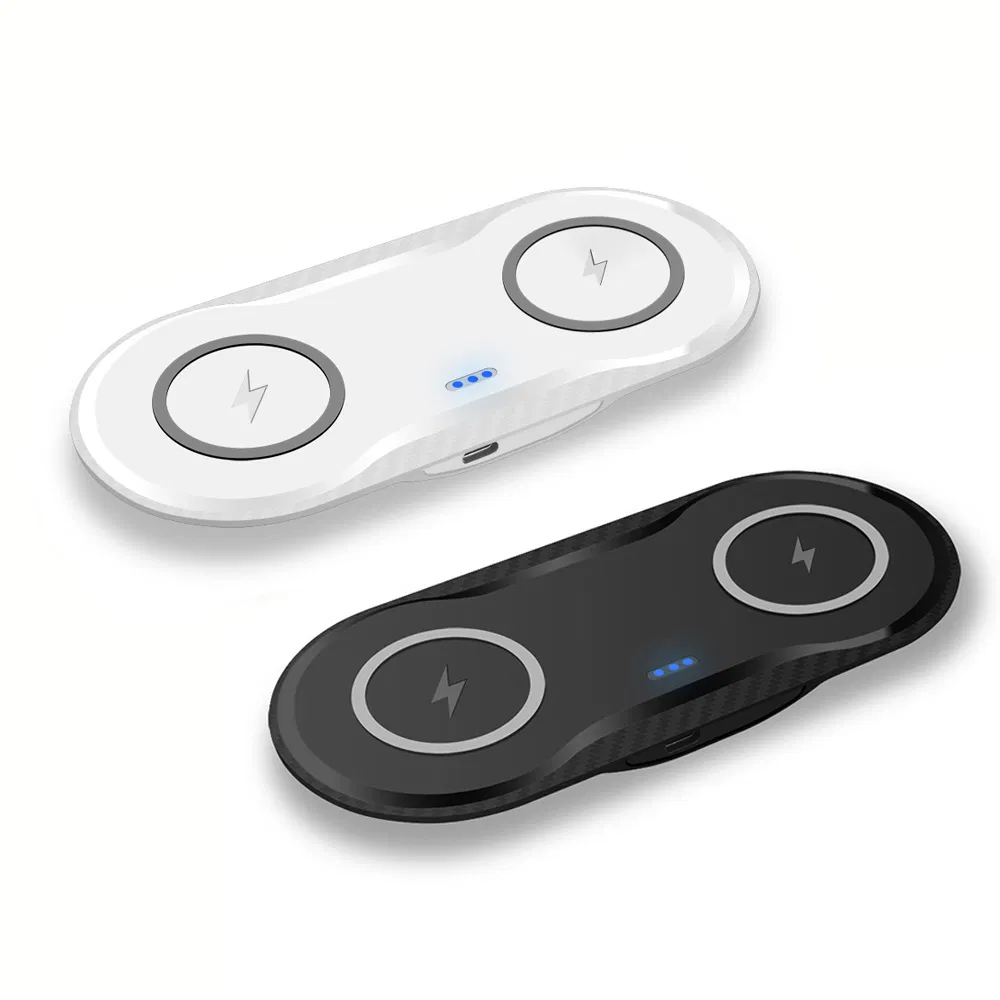 2 in 1 Double 10W Dual Seat Qi Wireless Charger