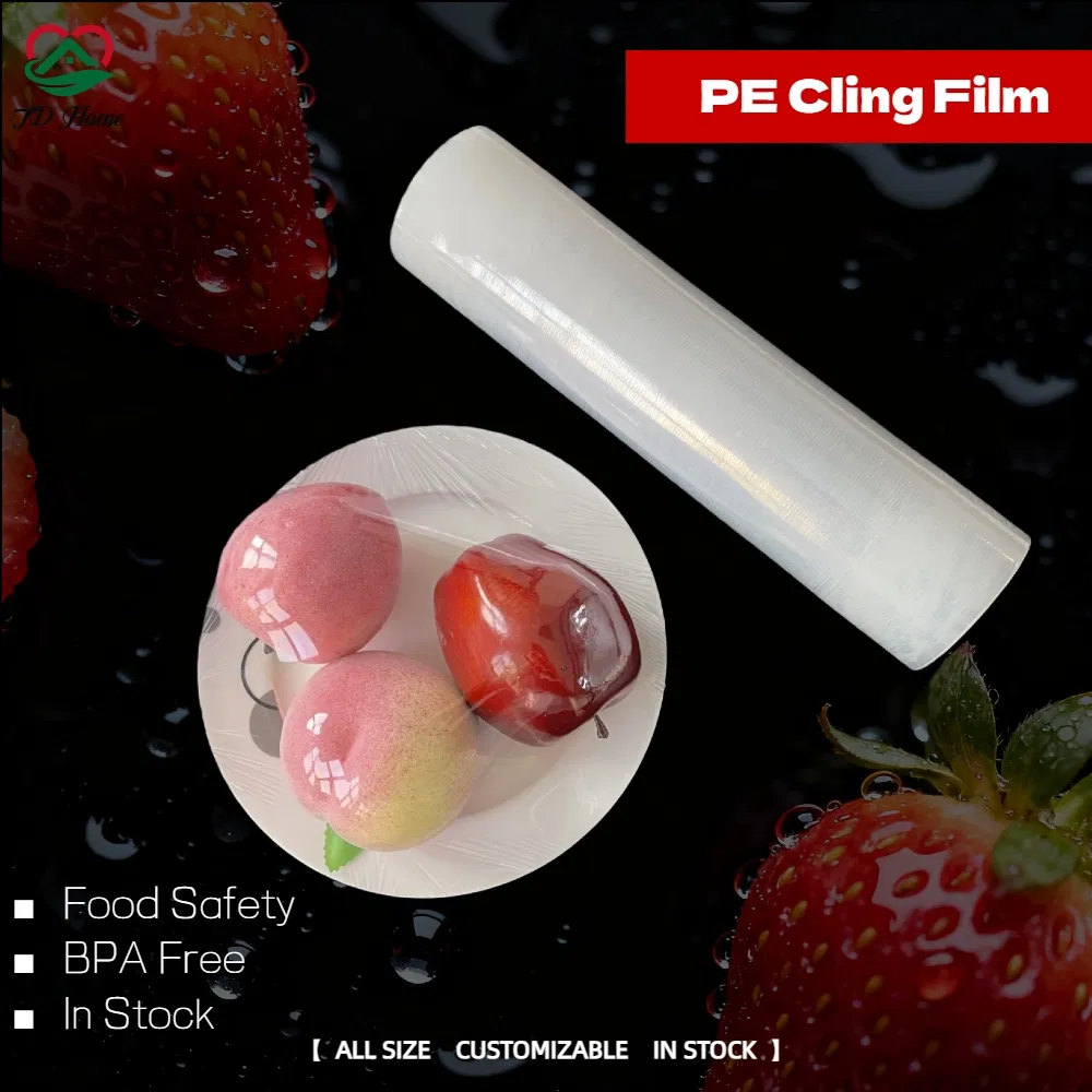 Transparent PE Food Wrapping Cling Film 25cm 30cm 40cm 45cm 50cm