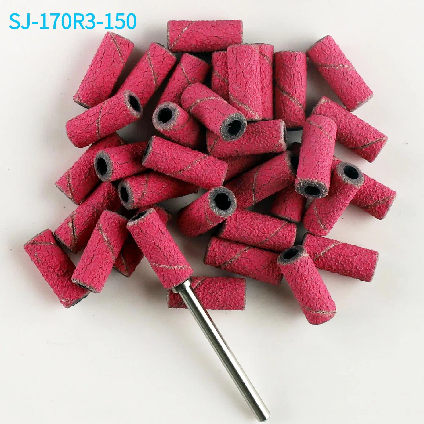 Jicrade Professional Quality 3mm Red Abrasive Small Mini Nail Sanding Band