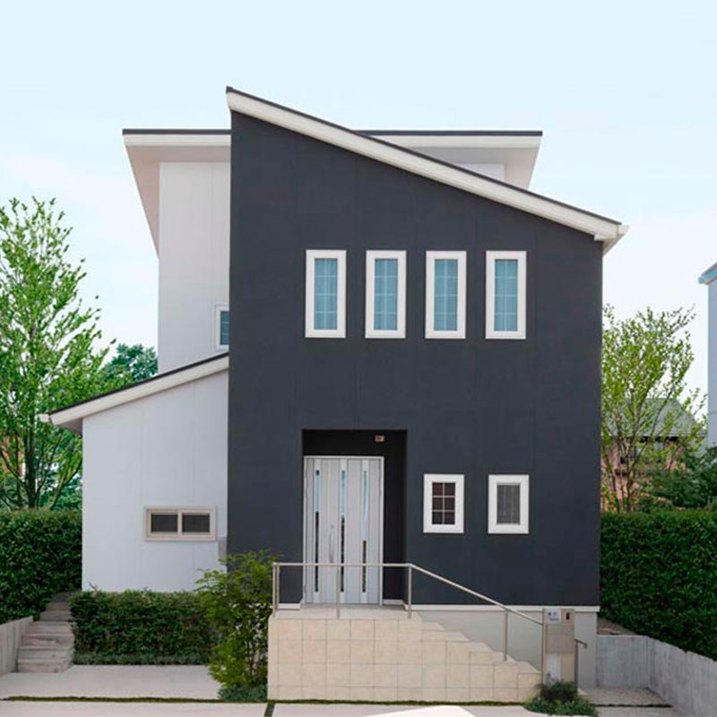 Customized Design 2 Floor 3 Bedrooms with Toilets AAC Panel Steel Structure Villa Prefab House