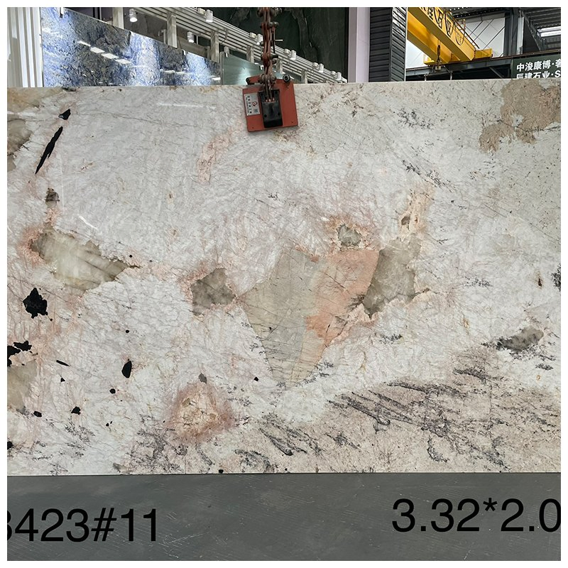 Brazilian Backlit Pink Patagonia Quartzite for Luxury Apartment and Hotel