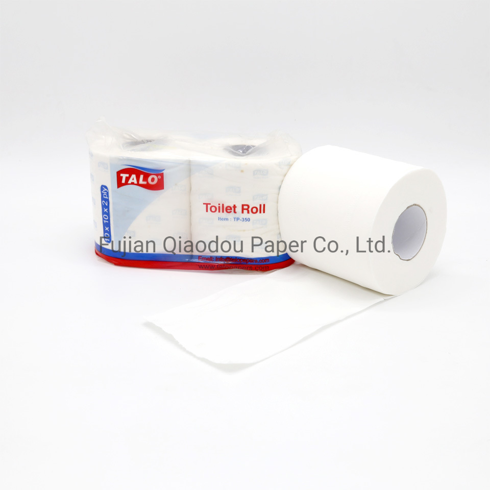 Individual Packing 2 Ply Virgin Wood Pulp Smooth Strong Toilet Roll