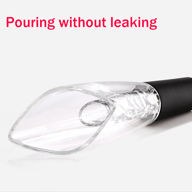 Custom Logo Plastic Acrylic Drink Tools Small Champagne and Wine Aerator Pourer