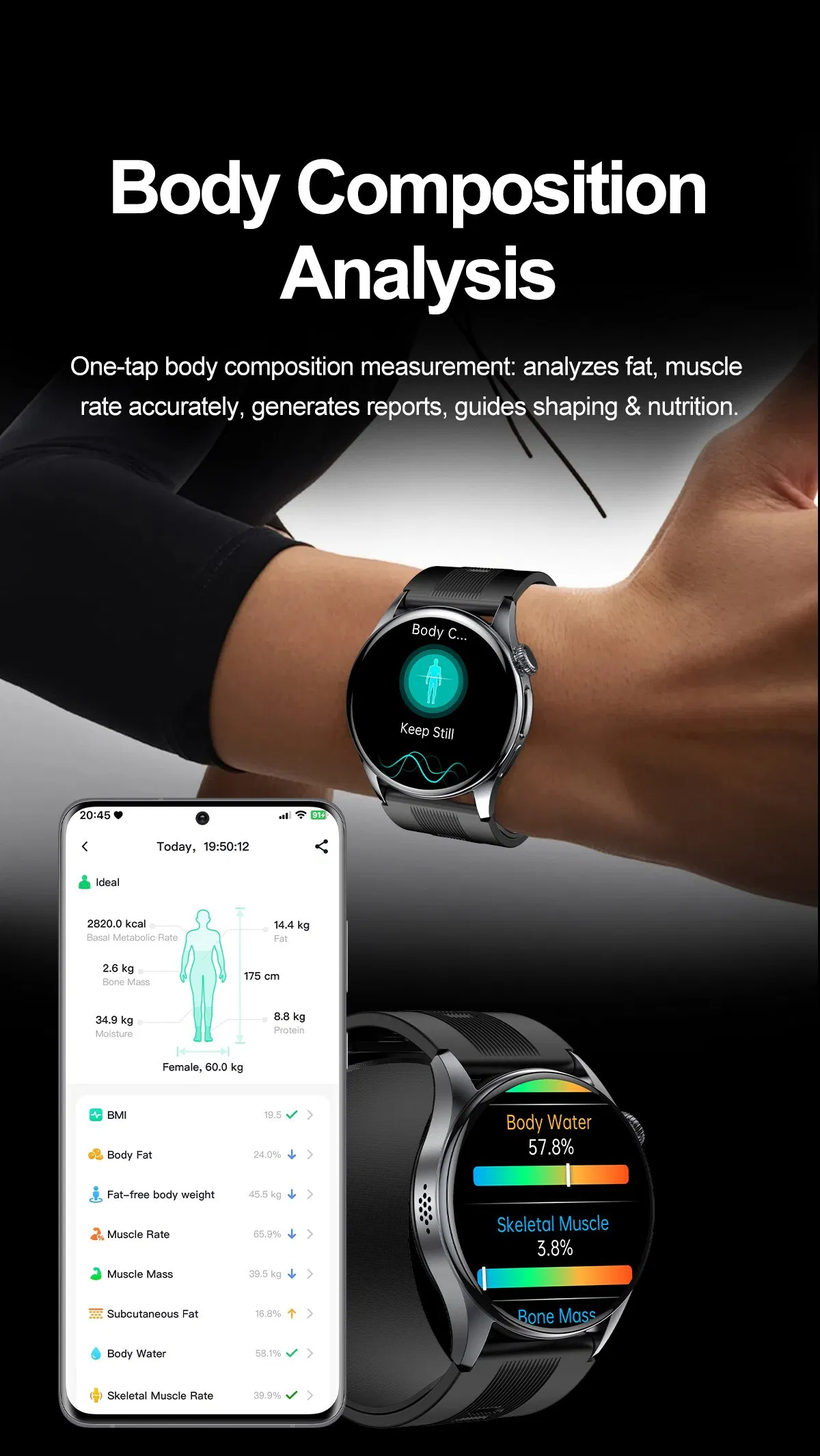 OEM ODM Latest Air Pump Airbag Type True Blood Pressure Test Function Health Detection Wristwatch for The Elderly