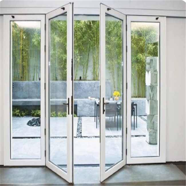 Алюминиевая стеклянная дверь с терморазрывом
