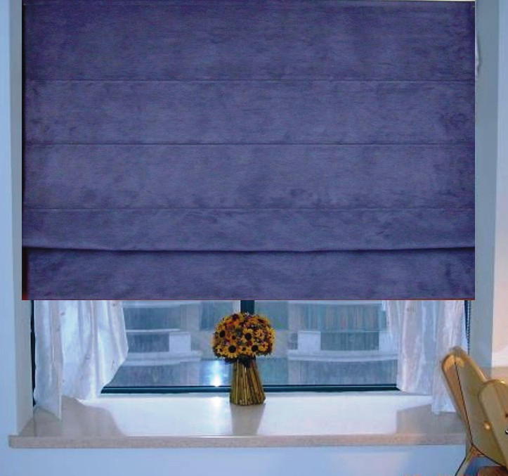 Fabric Roman Shades for Windows Blinds Jacquard Fabric Cord Control