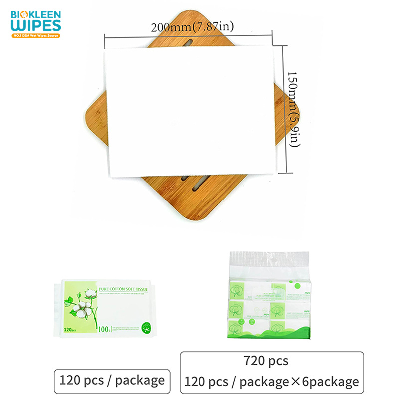 Biokleen Custom Logo Washable Large Bucket of Makeup Remover Biodegradable Private Label Sensitive Cleansing Dry Wipes for Babies