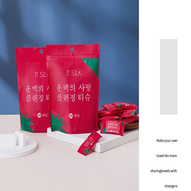 Biodegradable Nonwoven Fabric Magic Coin Tissue Disposable Compressed Facial Towel