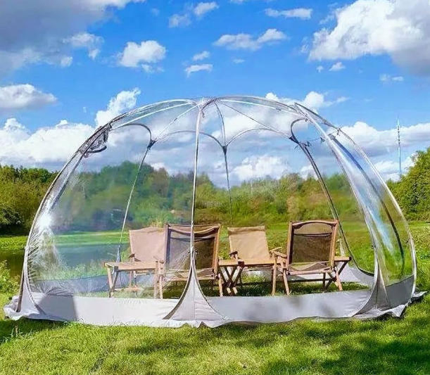 Large Outdoor Bubble Dome Panoramic Transparent Starry Sky Room Luxury Dome House