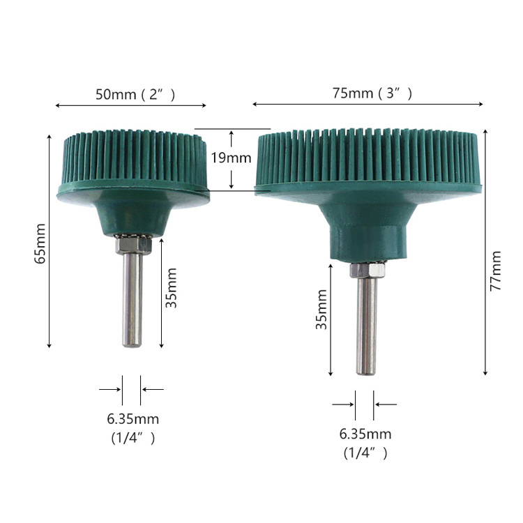 Deburring Rubber Abrasive Brush Electric Drill Polishing Brush
