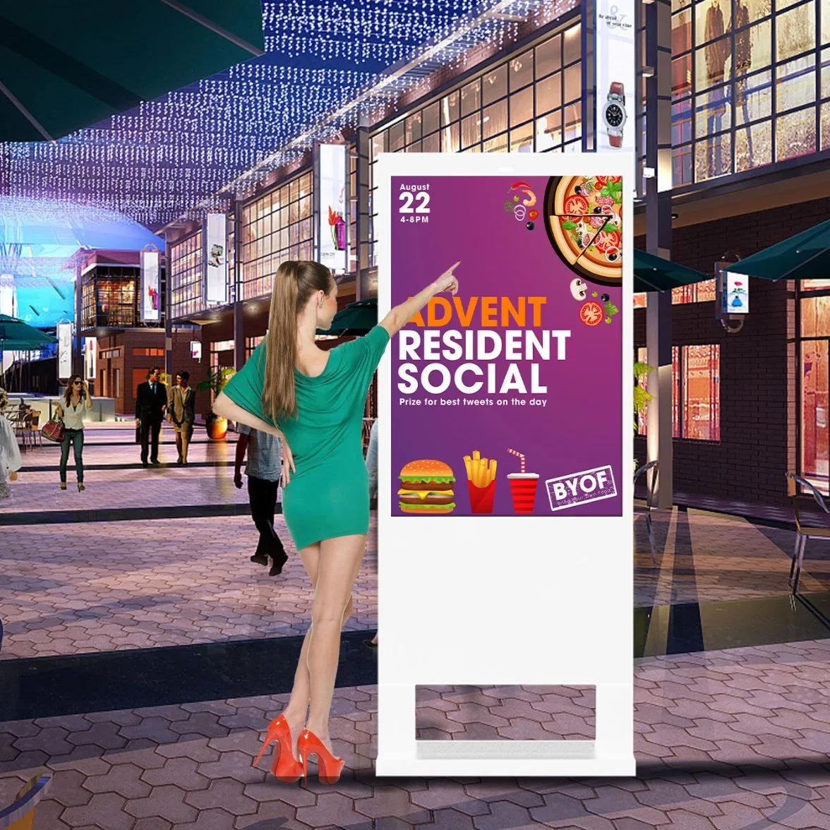 Outdoor Advertising Player Kiosk Digital Signage Totem Price Display