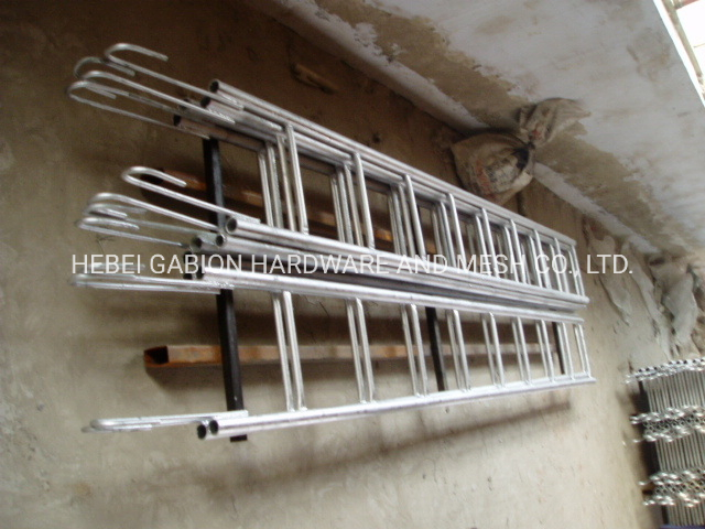 Galvanized or Silver Monkey Ladder Steel Bulding Construction Wire Mesh Fence Gabion