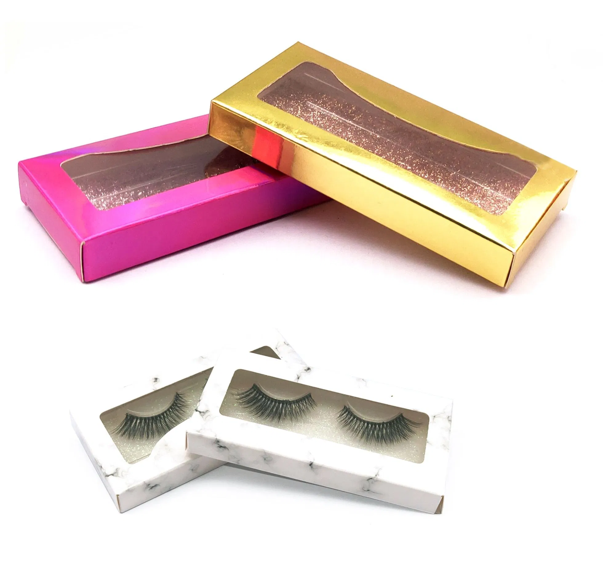 Mink False Eyelashes Natural Wispy Lashes Soft Faux Mink Lashes Fluffy False Lash for Makeup