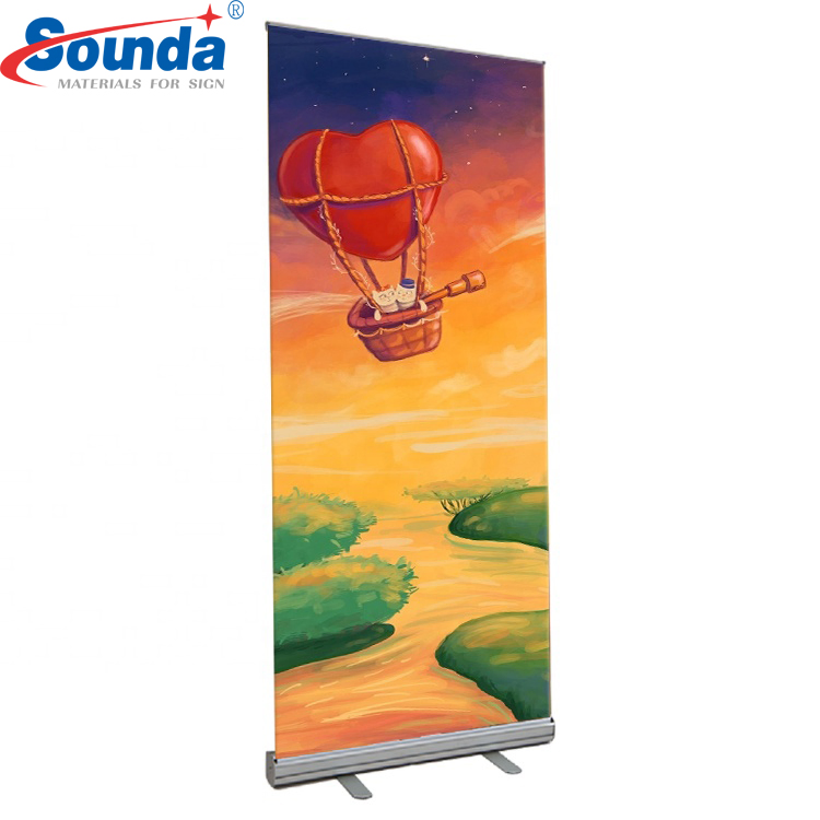 Sounda Outdoor Aluminum Roll up Banner Display Stand for Advertising