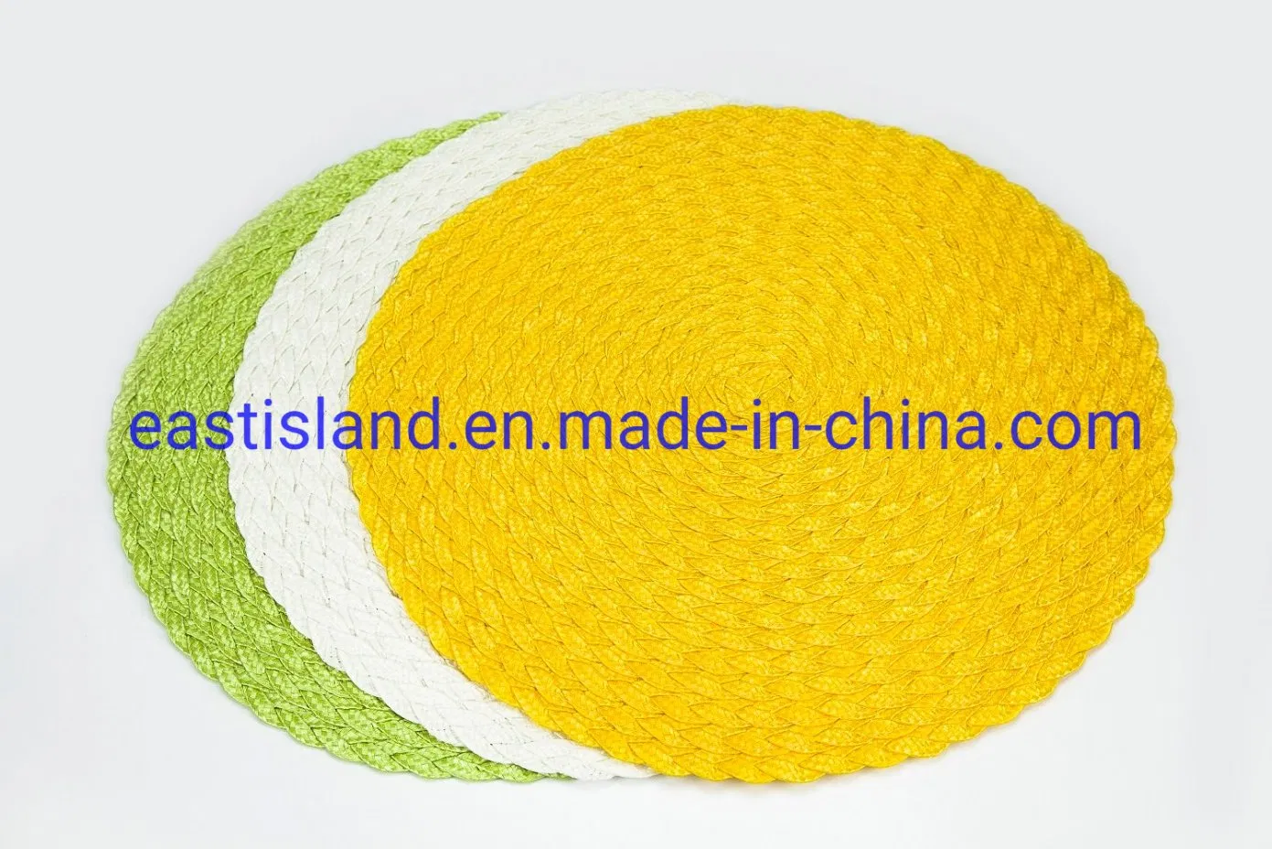 Floral Design 38cm Plastic Woven Placemat