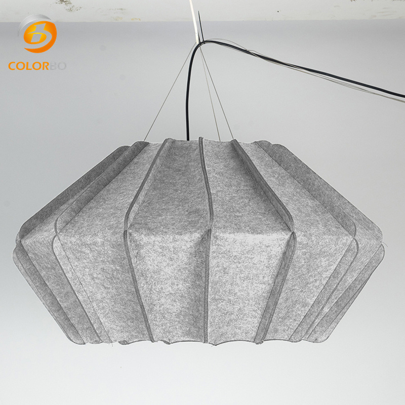 Polyester Acoustic Panels Carton Packed Led Light Fashionable Felt Chandelier