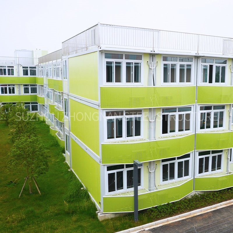 Suzhou Zhongnan Steel Structure 3 Storey Prefab Hospital Building Manufacturer
