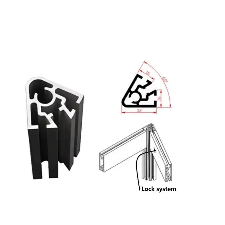 Quick Assemble Black /Silver V Slot Extrusion Aluminium Profile for 3D Printer