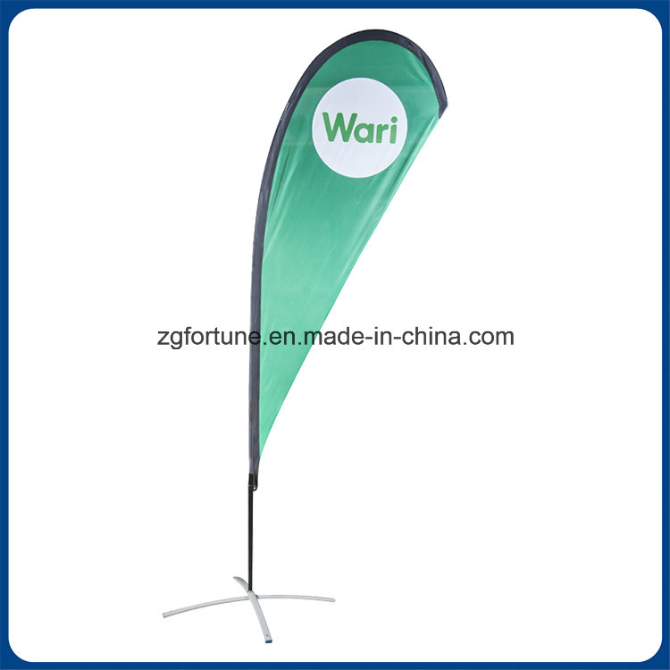 Feather Flag Outdoor Advertising High Quality Printed Teardrop Beach Flag