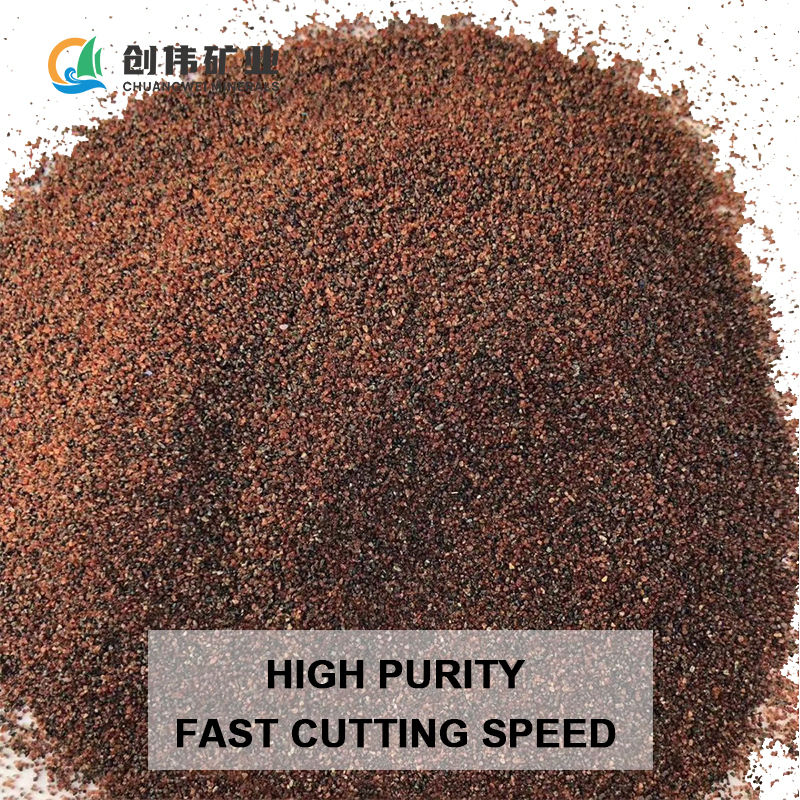 Sand Blasting Grit Garnet 80 Mesh Garnet Sand Red Garnet Sand Blasting