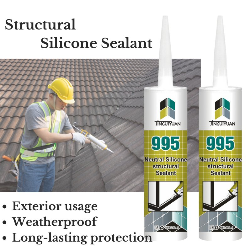 White Adhesive Neutral Silicone Sealant Structural Adhesive
