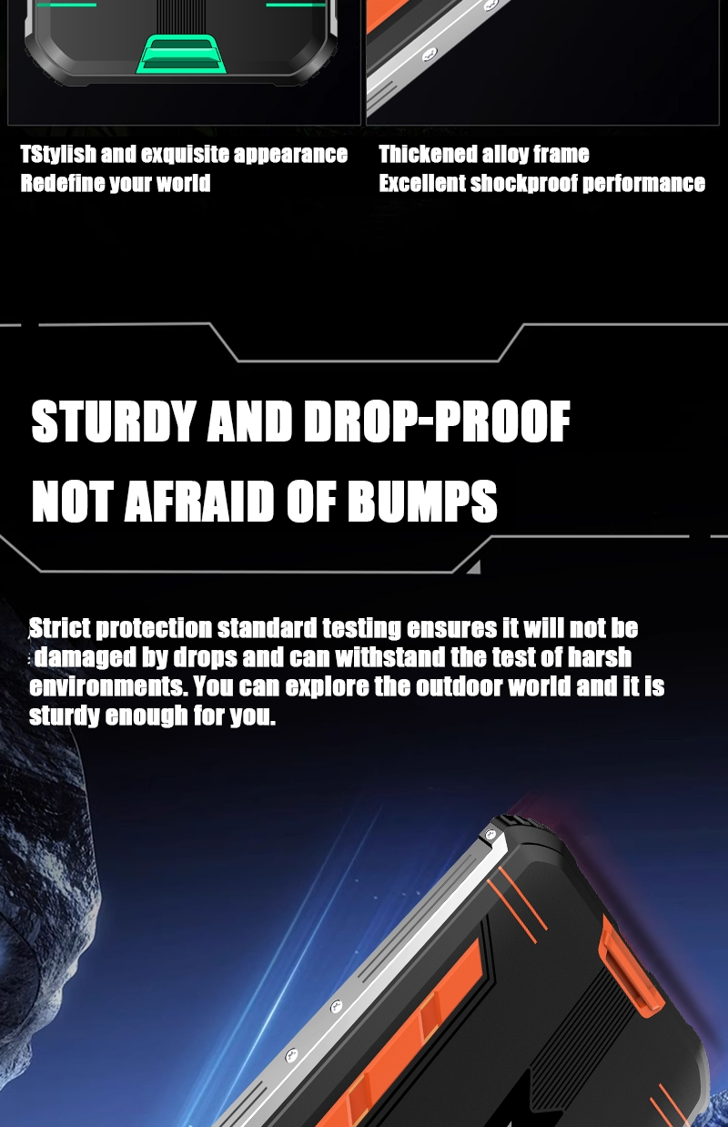 Bison1 Network 4G Handheld Android Water Proof Certification Rugged Smart Mobilephone