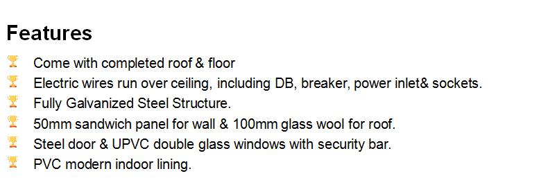 20/40FT Medical Isolation Room for Mobile Modular Quarantine Isolation Room