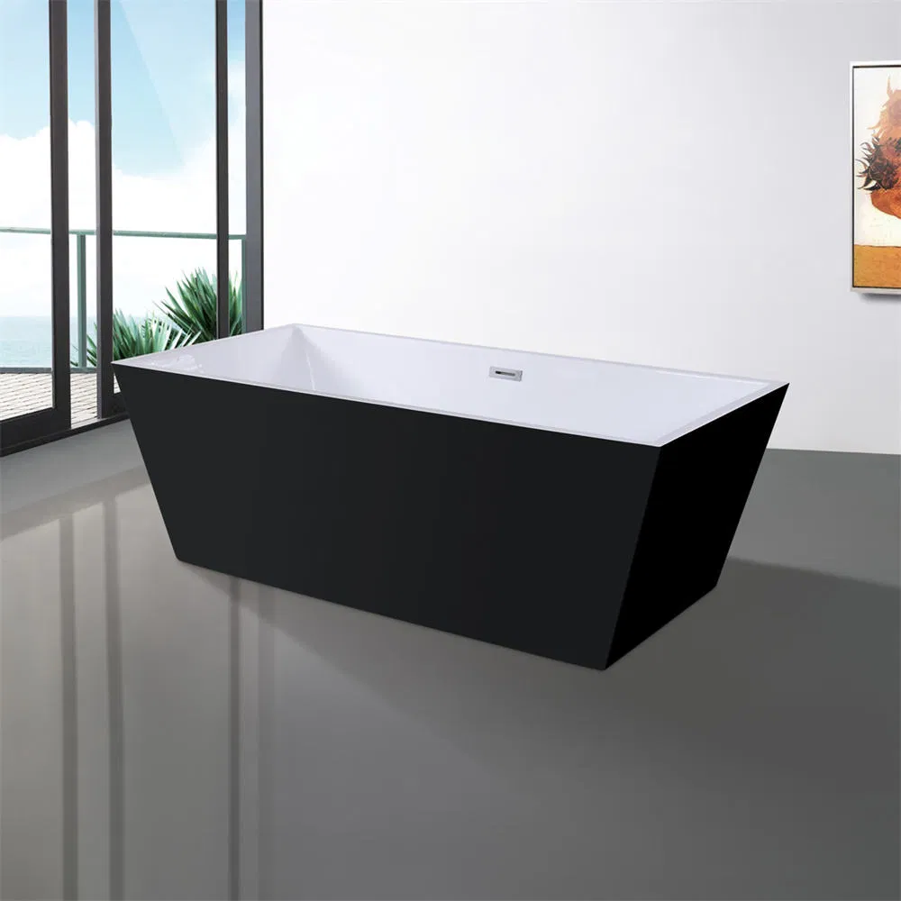 Modern 1.7m Bathroom Bath Tub Luxury Green Corner Free Standing Acrylic Freestanding Bathtub