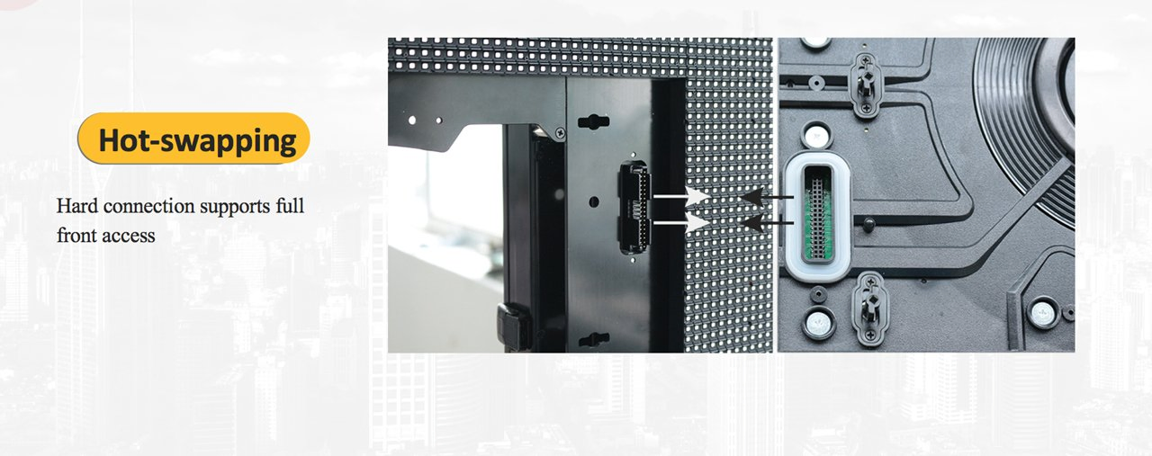 P6.25 Outdoor Display LED High Brightness LED Screen 16: 9 Golden Ratio Panel 800*900mm LED Video Wall