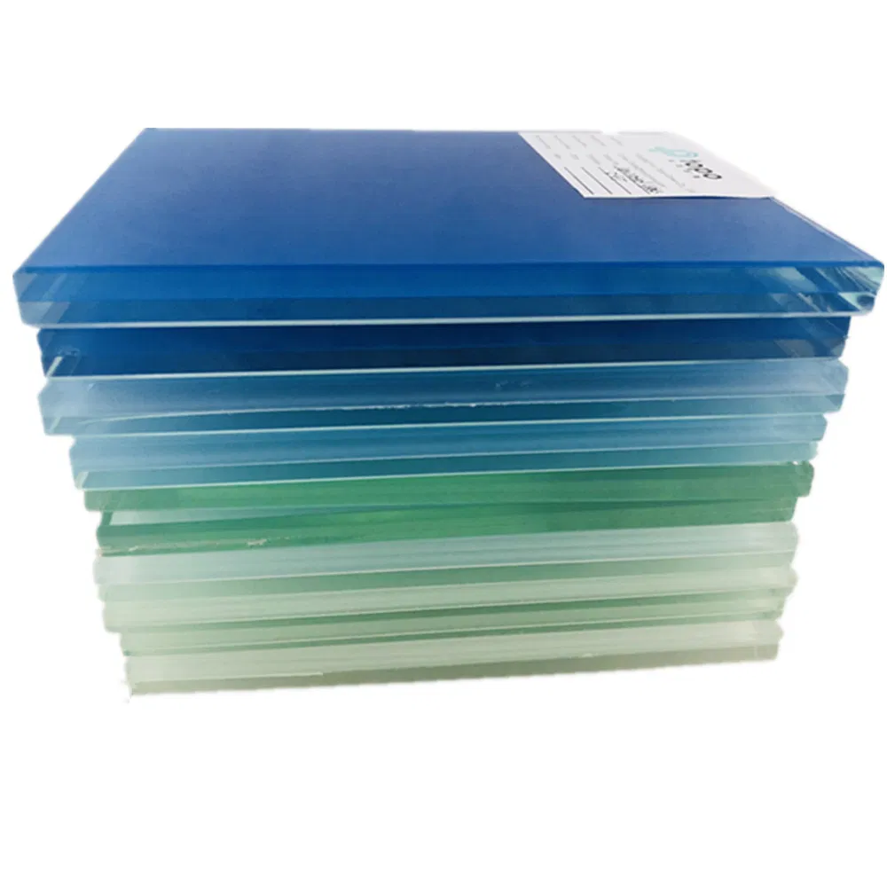 Dark Blue Tempered Laminated Safety Glass for Building Applications (LG-TP)