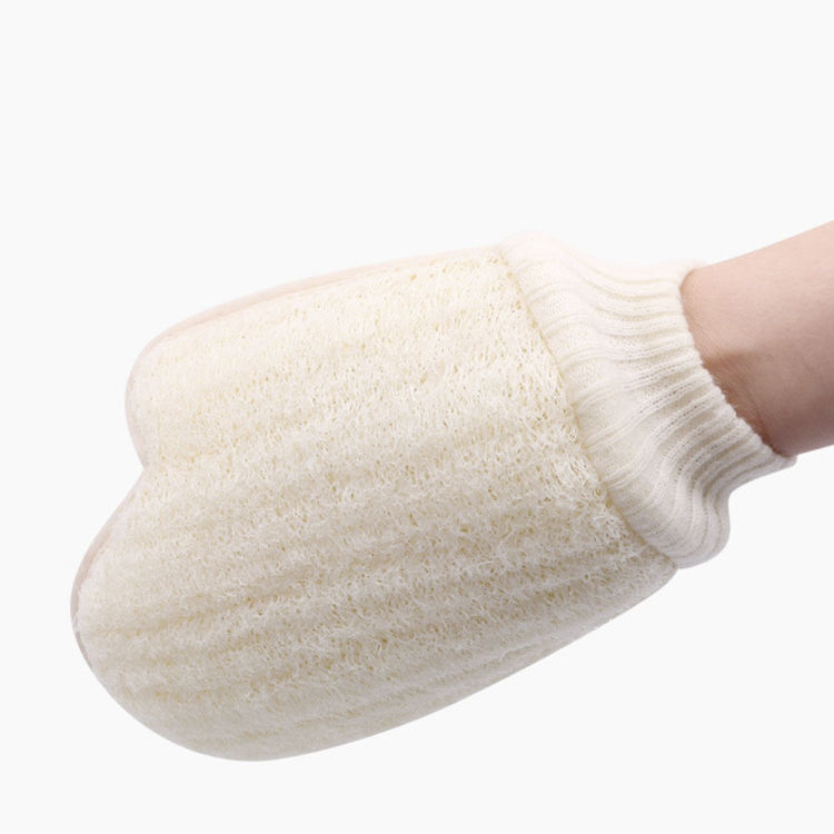 Custom Logo Bathroom Bath Exfoliating Glove Brushed Sponge Scrubbers Sisal Soap Natural Loofah Sponge Exfoliating Glove