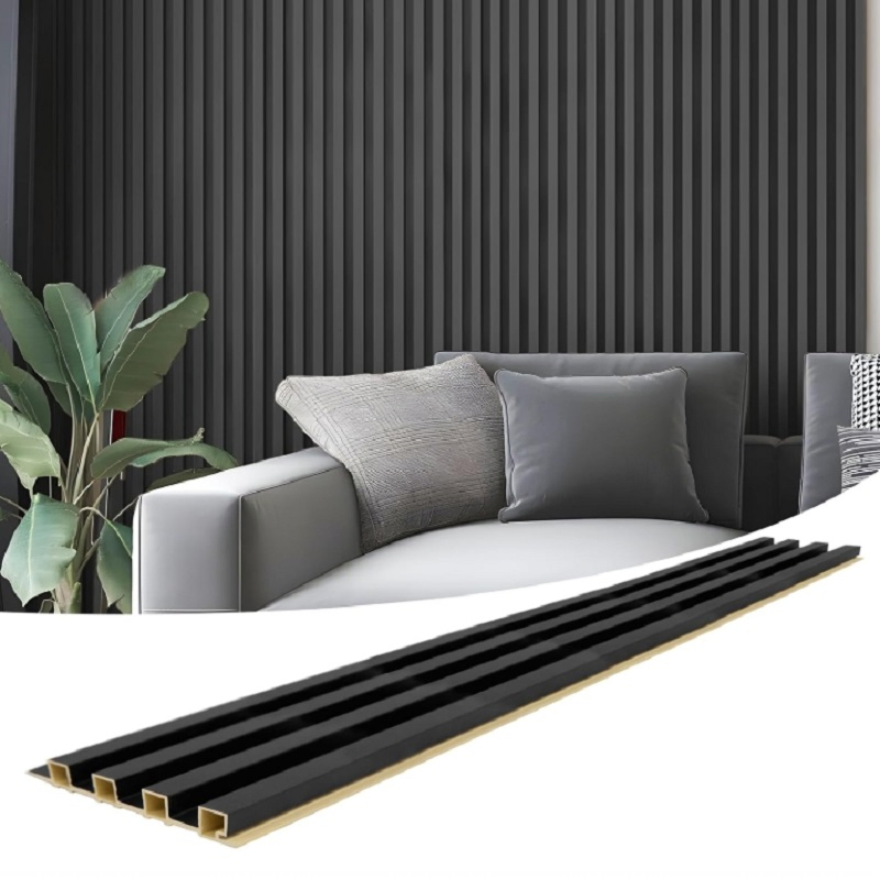 New Design Louvers Manufacturer Eco-Friendly WPC Panels for Soundproof and Fireproof Interior Decoration WPC Wall Panel Interior Wall Panel