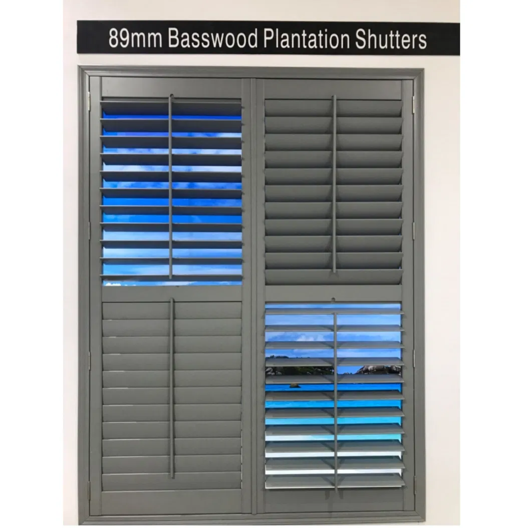 Factory Wholesale Plantation Shutters Louver Windows Basswood Wood for Windows Shutter