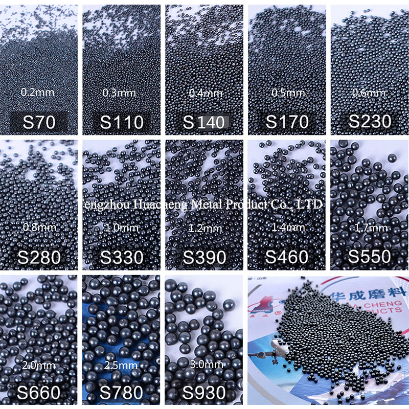 Shandong Huacheng High Quality Sandblasting Steel Shot S550 S660 S780 S930 40-50HRC