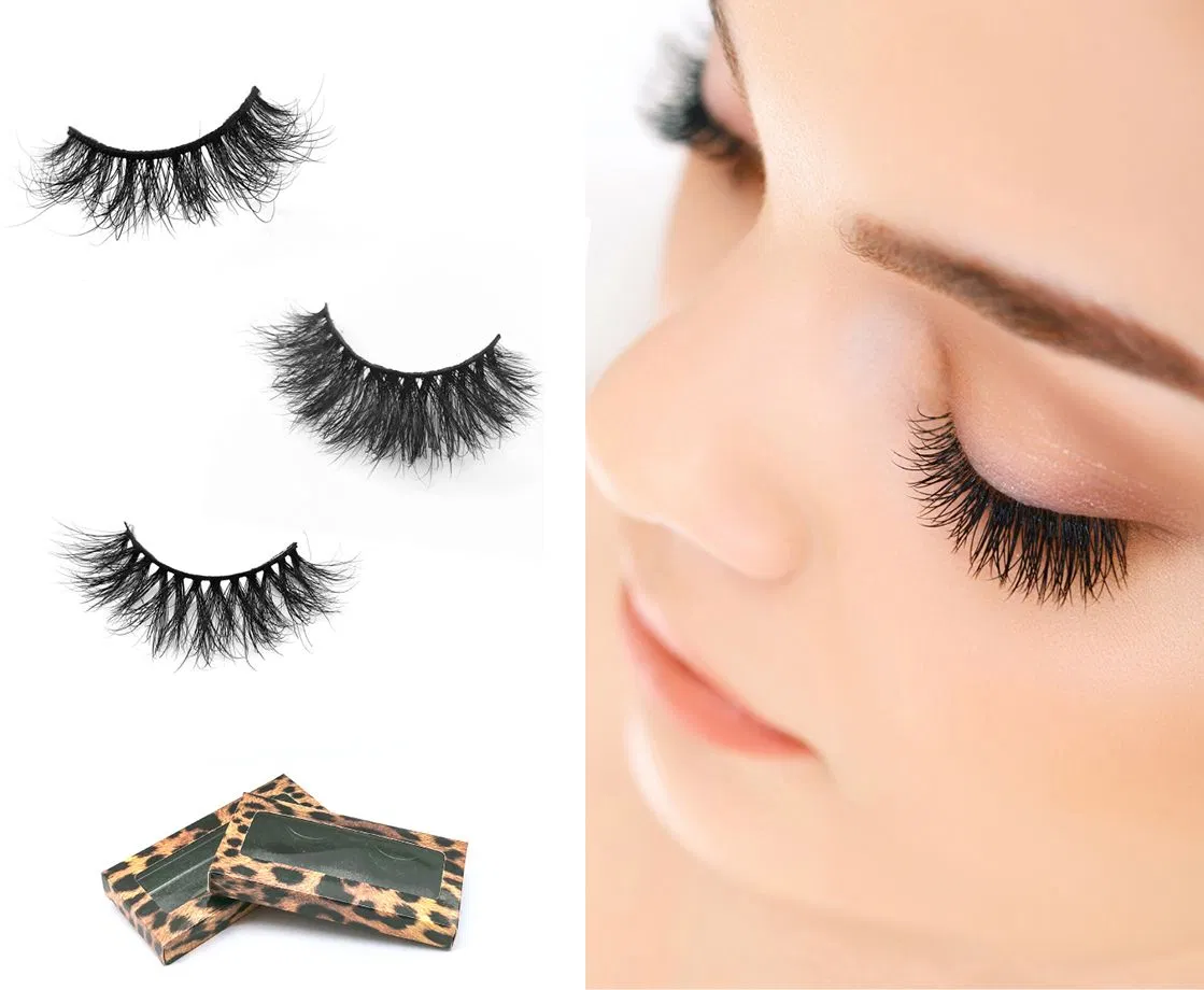 Mink False Eyelashes, Natural Wispy Lashes, Soft Faux Lashes, Fluffy False Lashes