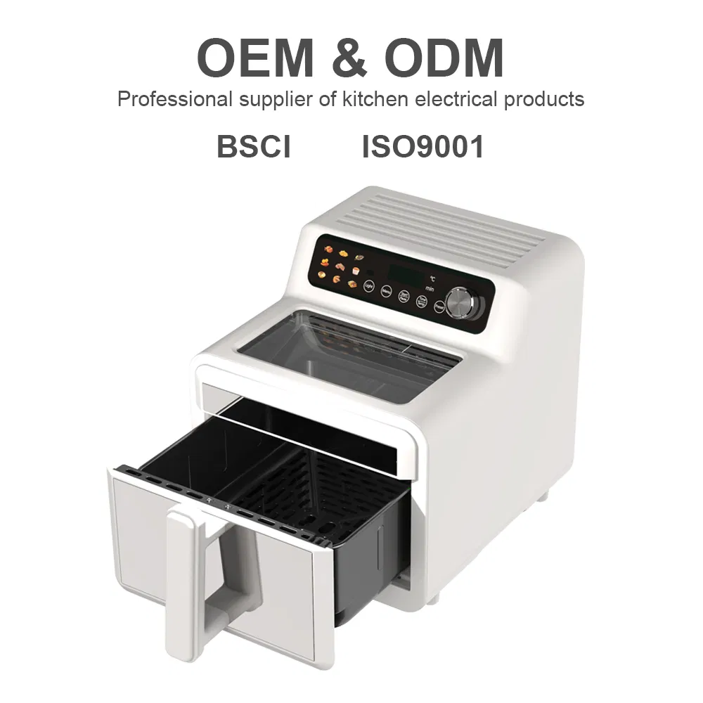 2024 Hot Selling 7L Digital Large Square Air Oven Touch Screen Lager Air Fryer with Visible Window