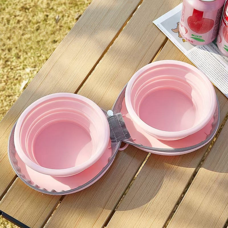 Pet Collapsible Bowls, Easy - Store, Ideal for Outdoor Use