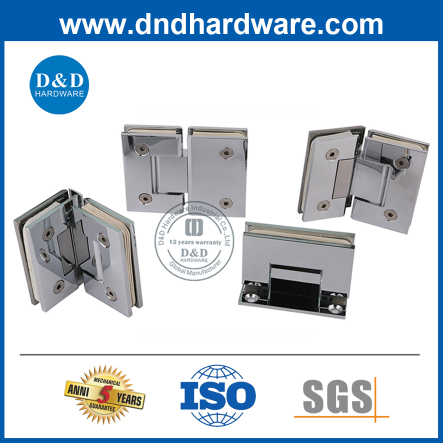 Stainless Steel Glass Hardware Fitting 135 Degree Glass Hinge for Residential Building