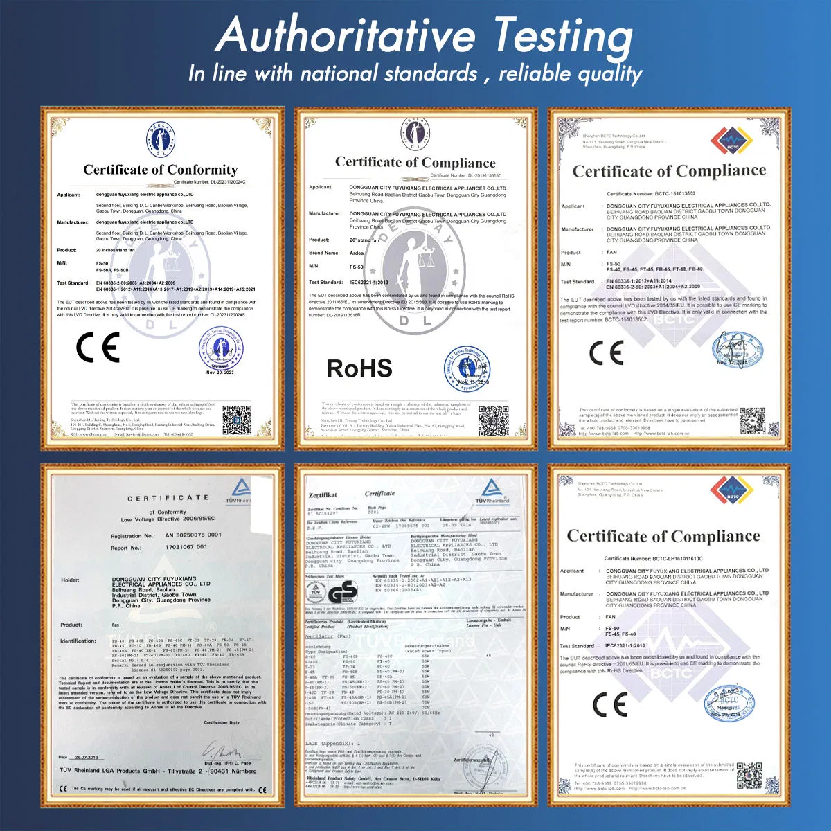 Напольный вентилятор 20 дюймов с регулировкой высоты