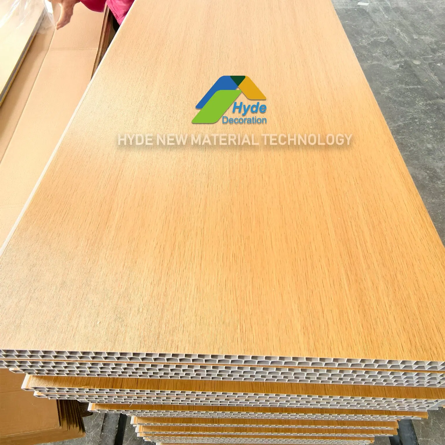 Quick Installation Fire Retardant High Rigidity Wooden PVC Partition Board Factory