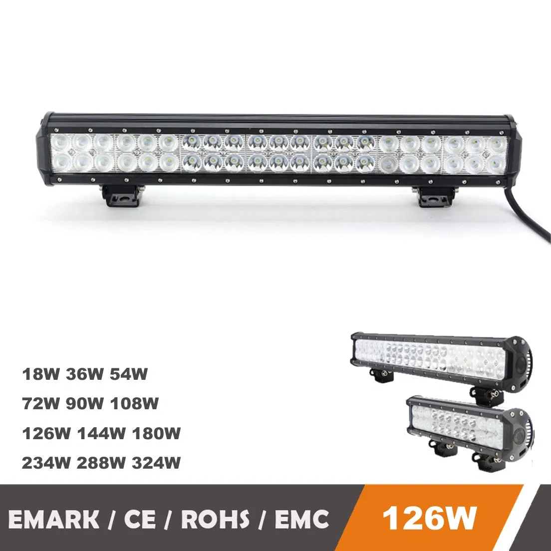 4x4 Модульная светодиодная балка 126W IP68 для трактора