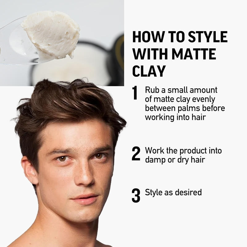 High Brightness Lasting Hair Styling Wax 80g Chemical Ingredients Efficient Hair Pomade for Men
