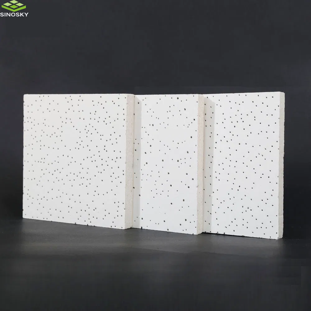 Recyclable Mould-Proof Cost-Effective Mineral Wool Panel Ceiling Tiles