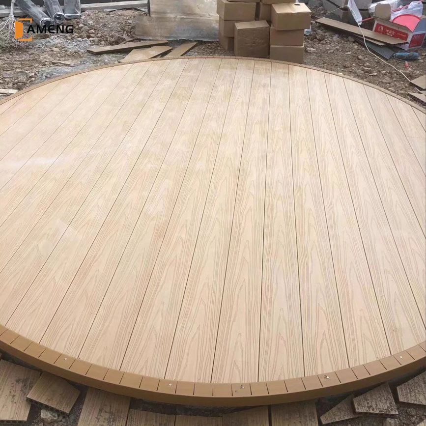 Outdoor Weather Resistant ASA WPC Co-Extrusion Embossed Grain Wood Plastic Composite Decking