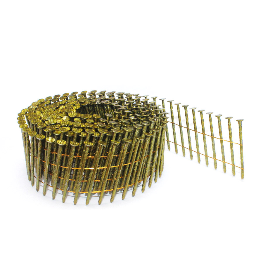 15 Degree Electro Galvanized Wire Coil Framing Nail Steel Pallet Nail for Construction Packaging