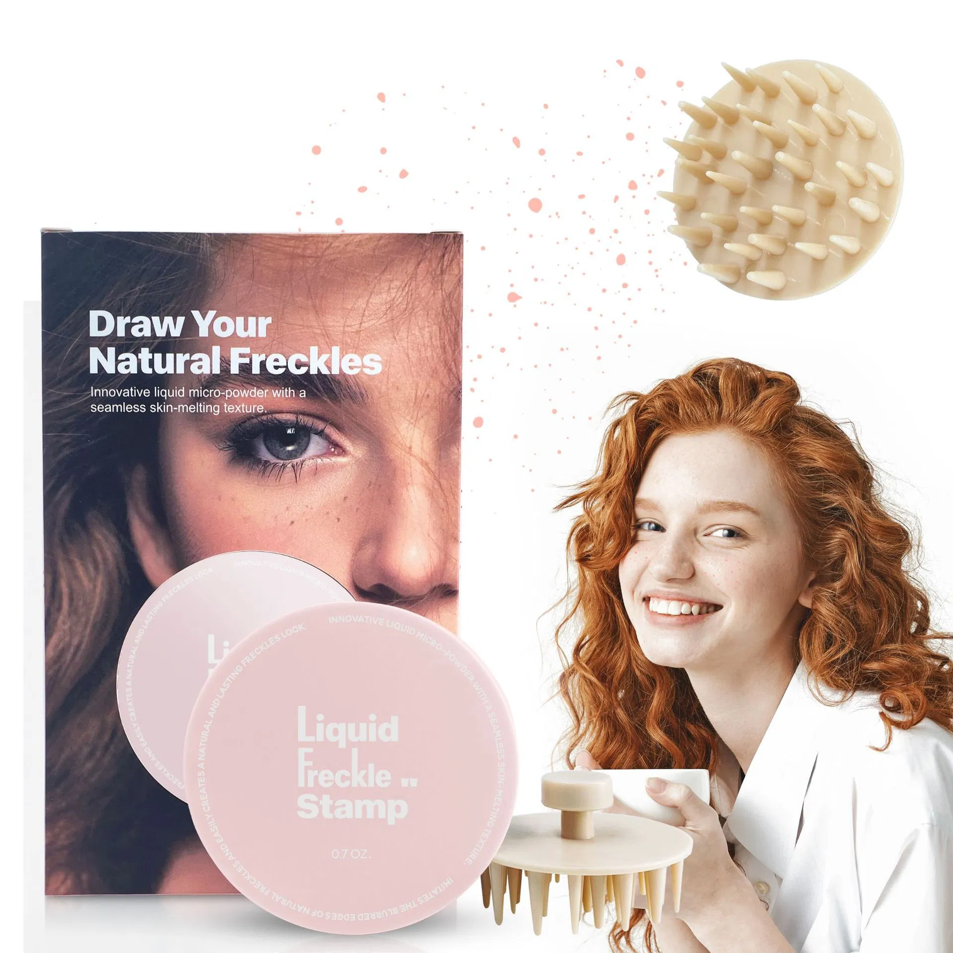 Multi -Color Freckles Seal Air Cushion Waterproof Durable Powder One -Time Natural Freckles Makeup Realistic Spot Supply