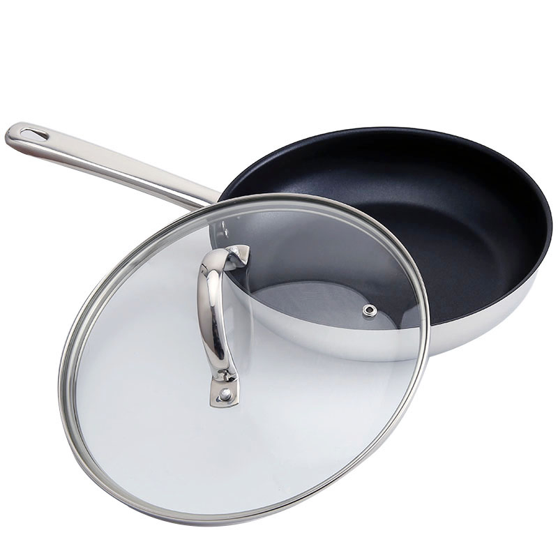 Non-Stick Enamel Frying Pan Cast Iron Cookware High-Quality Kitchen Cook Pot Factory Wholesale