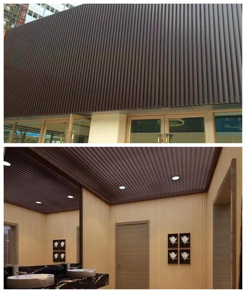 Co-Extrusion Wood Plastic Composite Cladding UV-Resisitant WPC Wall Panel