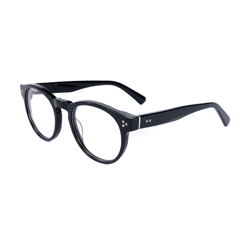 Stylish Premium Acetate Myopia Glasses with Real Rivets