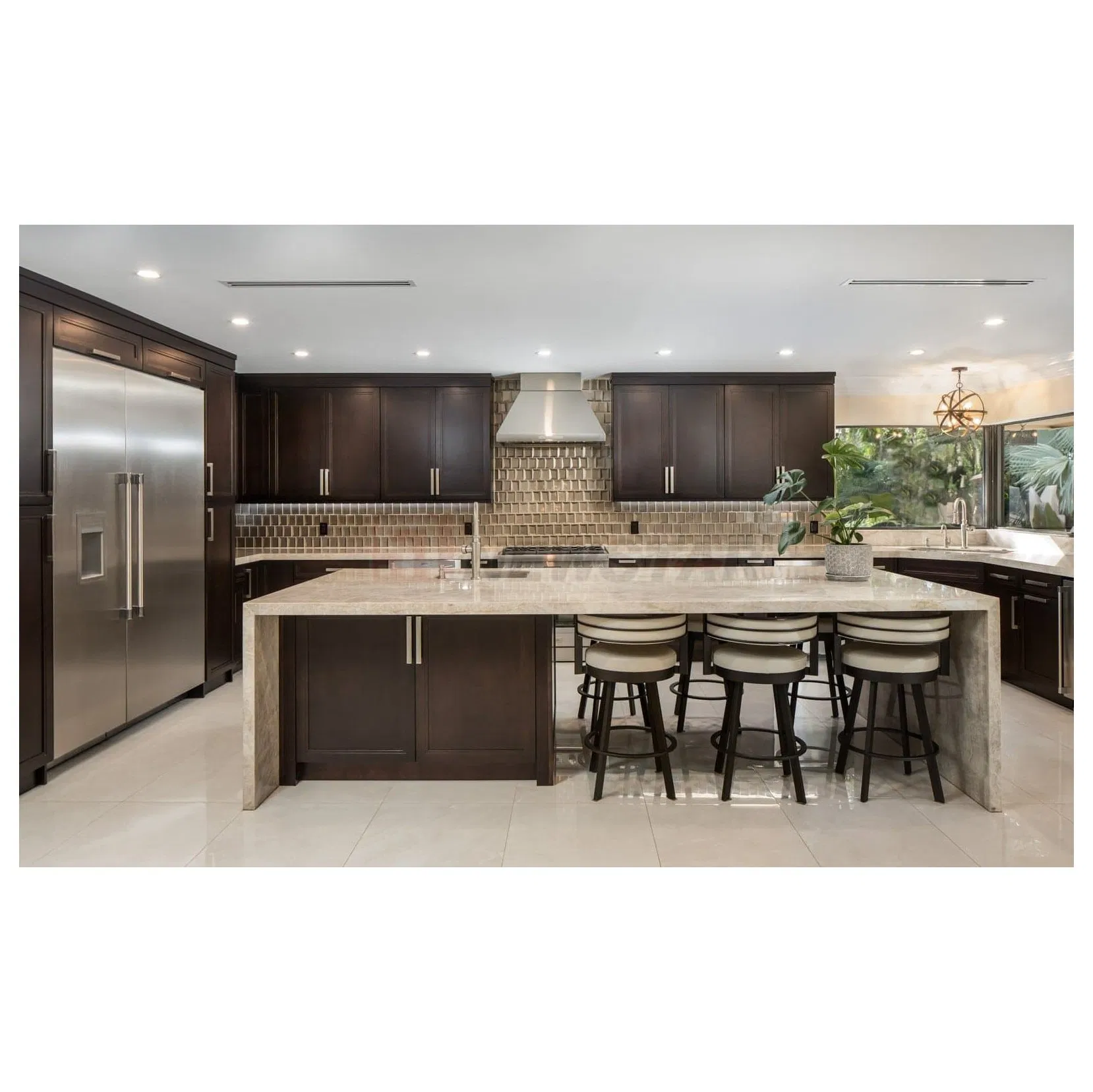 Newstar Slab Kitchen Counter Tops Bathroom Vanity Marble Table Tops Natural Taj Mahal Quartz Kitchen Worktop Countertop